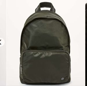 lululemon athletica Olive Green Nylon Backpack